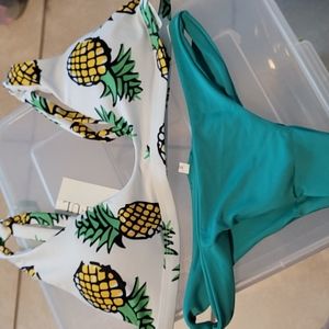 Zaful pineapple bikini set